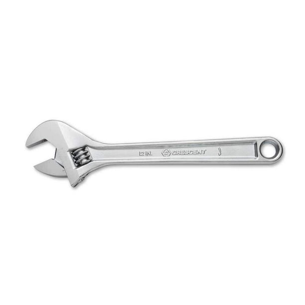 Crescent Wrench Adjustable Knurl Hex Jaw Alloy Steel Rust Resistant 24 in Length Crescent Wrench Adjustable Knurl Hex Jaw Alloy Steel Rust Resistant 24 in Length